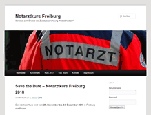 Tablet Screenshot of notarztkurs-freiburg.de